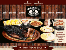 Tablet Screenshot of mckenziesbarbeque.com